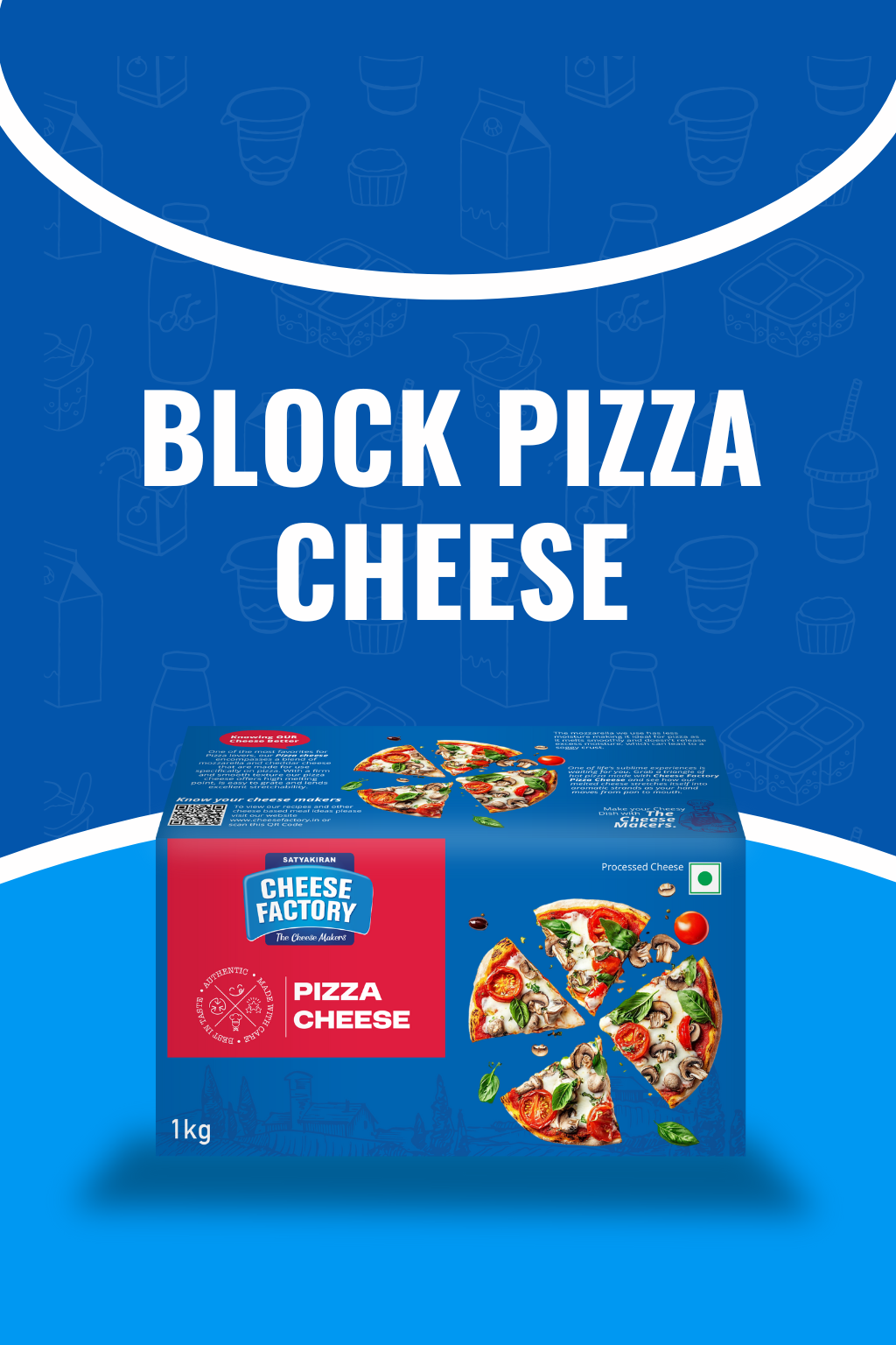 Block Pizza Cheese