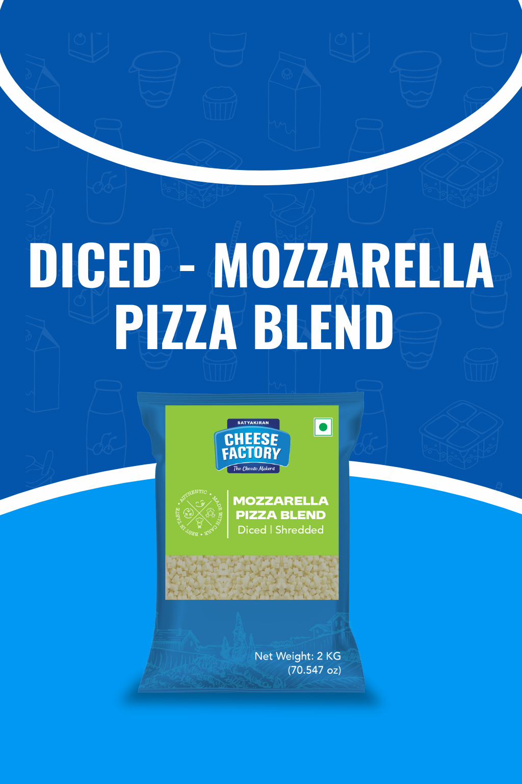 Diced Mozarella Pizza Blend