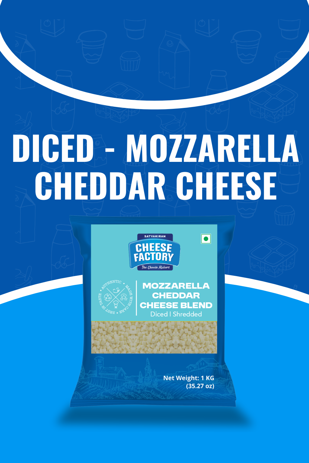 Diced Mozarella Cheddar Cheese